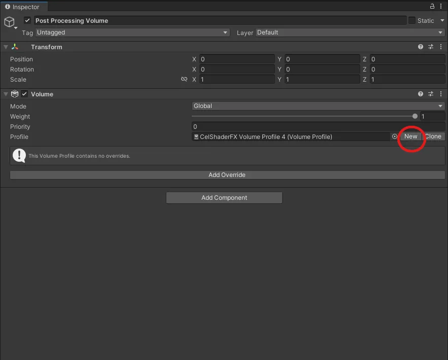 Create HDRP Volume