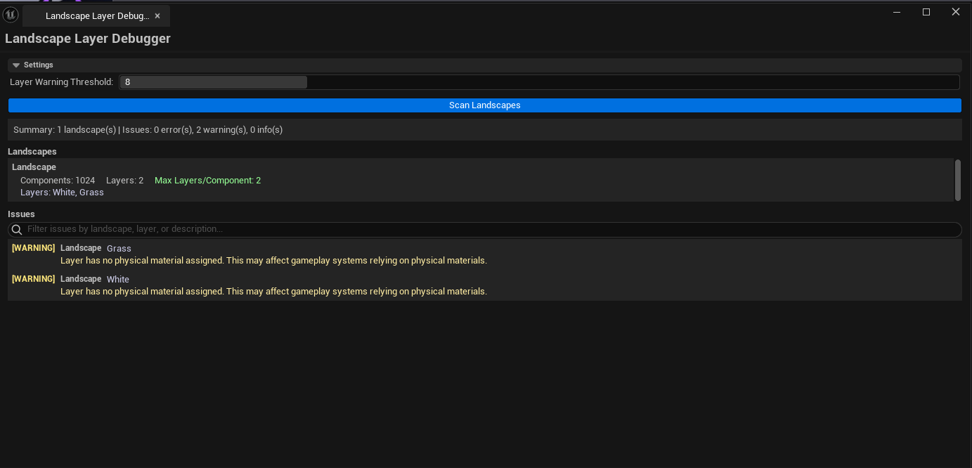 Screenshot 02 — Issues with action — Issues list with several "Unused Layer" rows visible, one selected showing the Remove action button.