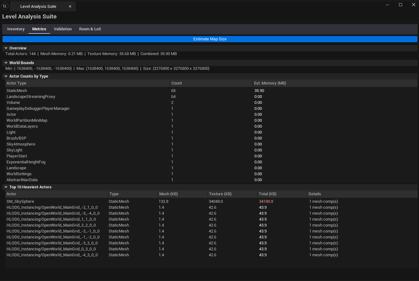 Screenshot 02 — Validation tab — Validation tab showing checklist with mix of Pass / Warning / Fail entries.