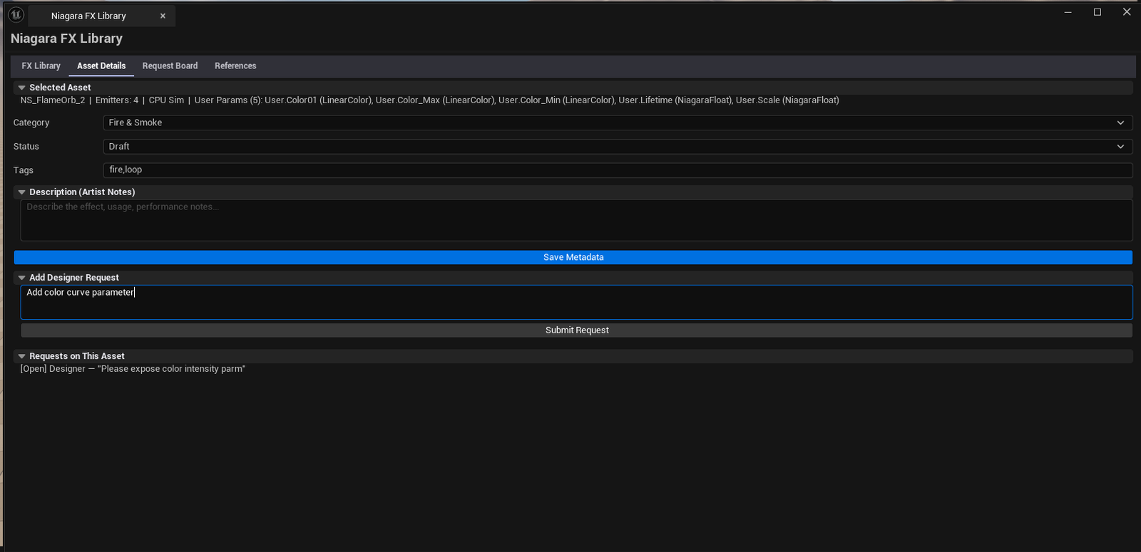 Screenshot 02 — Request Board — Request Board with several open + in-progress requests visible.