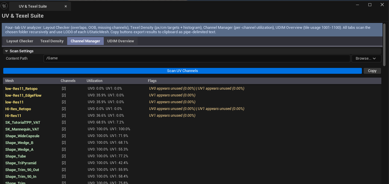 Screenshot 02 — Layout Checker — Layout tab with mixed-severity results visible.